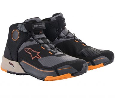 Alpinestars CR-X Drystar Riding Shoe - Black/Brown/Orange
