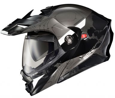 Scorpion EXO-AT960 Modular Helmet Topographic Black/White