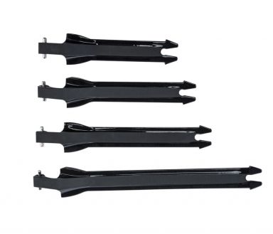 Fly Racing Maverik F4 Strap Kit 4pc - Black (Sz 07-15)
