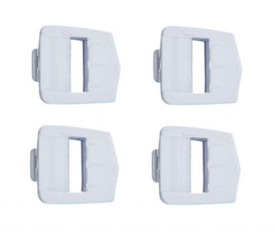Fly Racing Maverik/Kinetic Strap Receiver Kit Adult 4pc - White