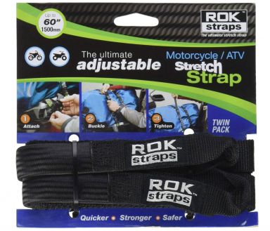 ROK Straps Black Adjustable 18 to 60 inch