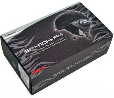 SENA SPH10H-FM Bluetooth Comm for Half Helmets - Single