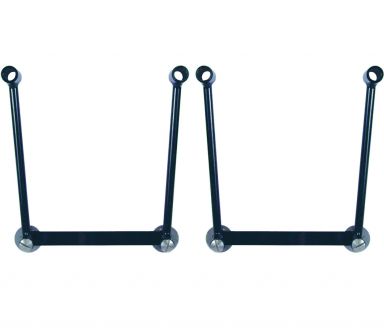 Willie & Max Universal Saddlebag Hard Mount Kit Black