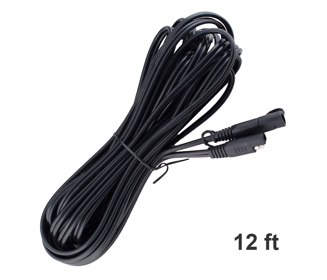 Trickle Charger Extension Cable SAE - 12FT SAE To SAE