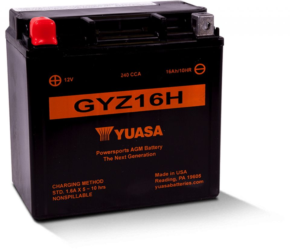 cyclebitz: Yuasa AGM Battery GYZ16H (YTX14)