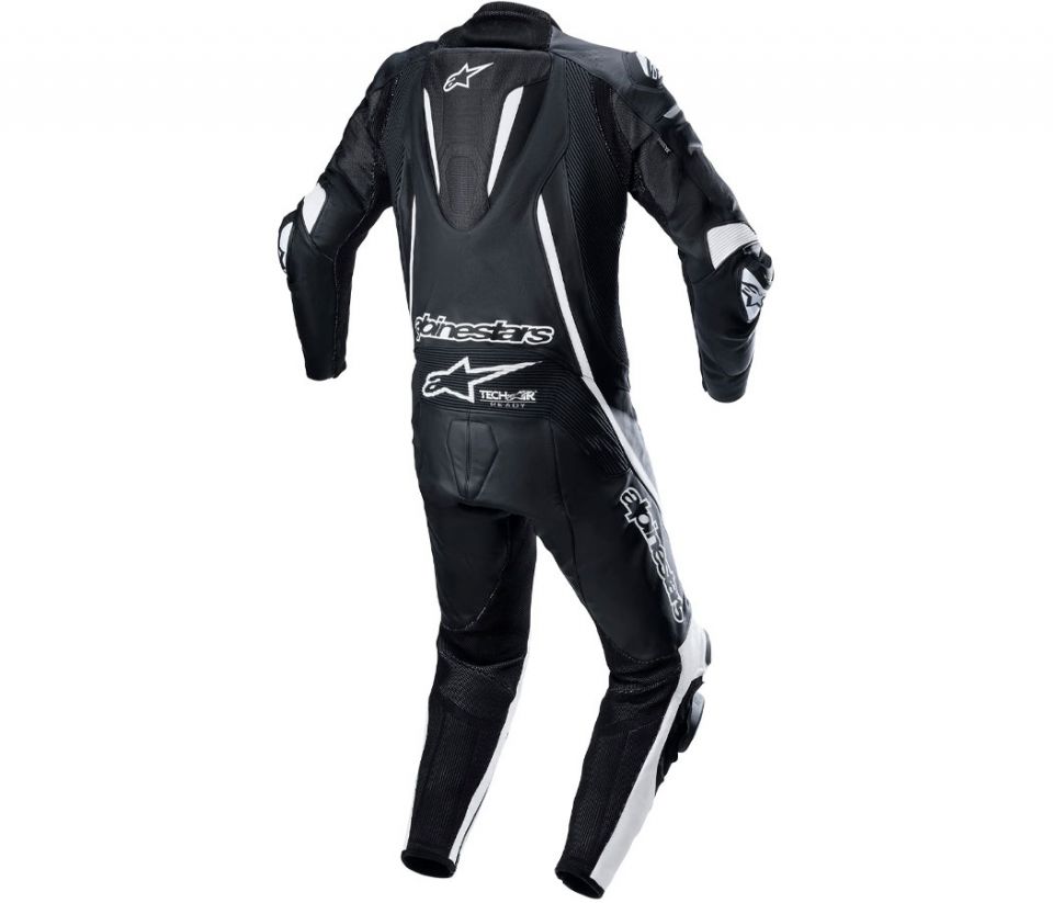 cyclebitz: Alpinestars Fusion 1-Piece Race Suit Black/White