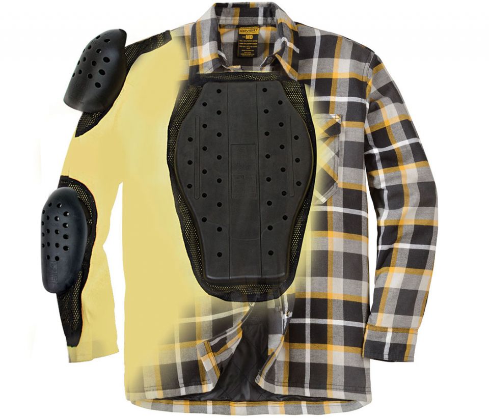 cyclebitz: Scorpion Covert Moto Flannel Black/Grey - Main Image