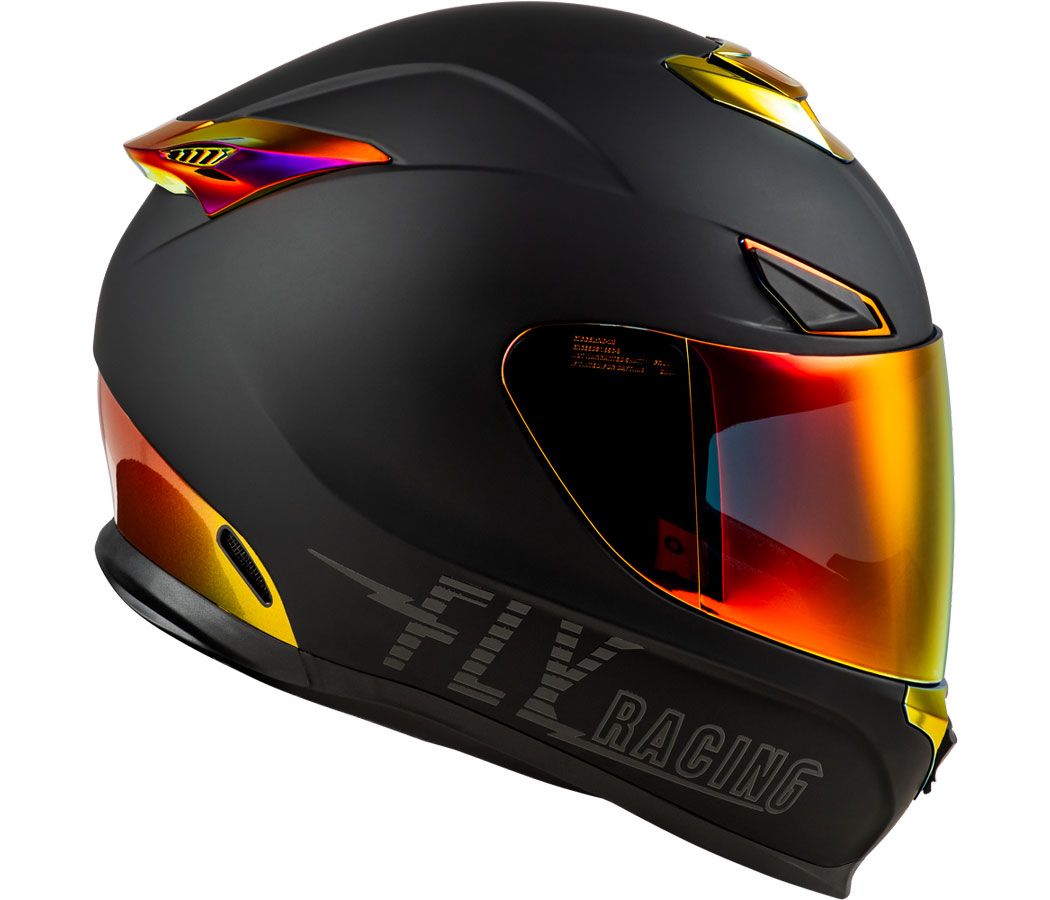 cyclebitz: Fly Racing Sentinel Recon Helmet - Matte Black/Fire Chrome