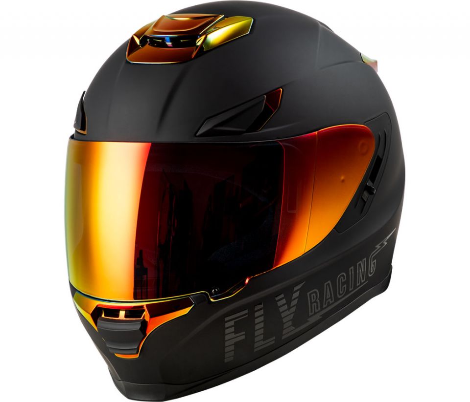 cyclebitz: Fly Racing Sentinel Recon Helmet - Matte Black/Fire Chrome