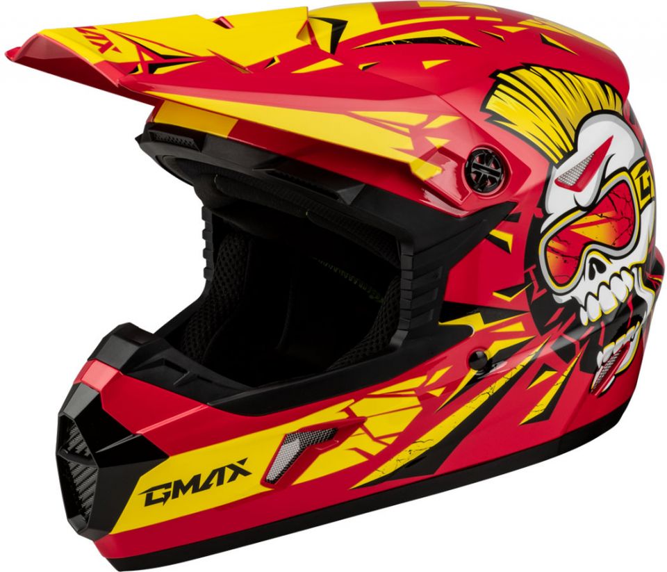 bike helmet 46cm Jr. Toddler removable mouth vent featuring a washable filter for added hygiene cyclebitz: GMAX Youth MX-46Y Unstable