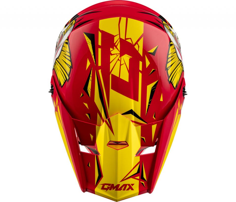 cyclebitz: GMAX Youth MX-46Y Unstable Helmet - Red/Yellow