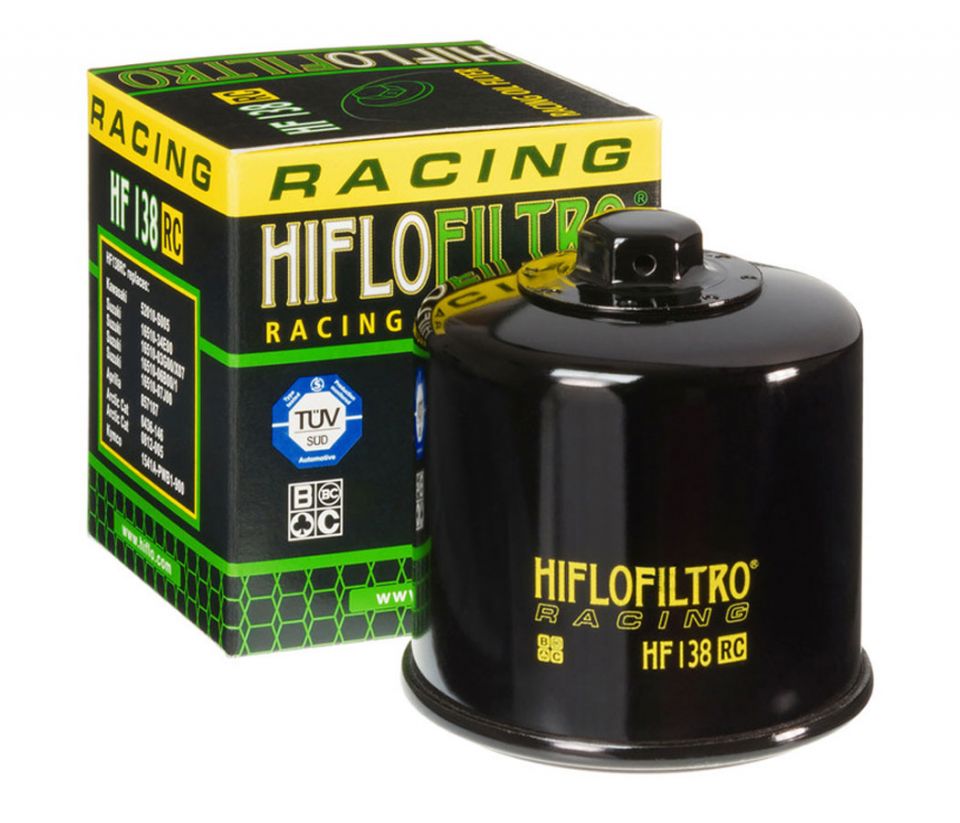 Hiflo HF138RC Racing Oil Filter – Fits Aprilia, Cagiva, Kawasaki, Kymco