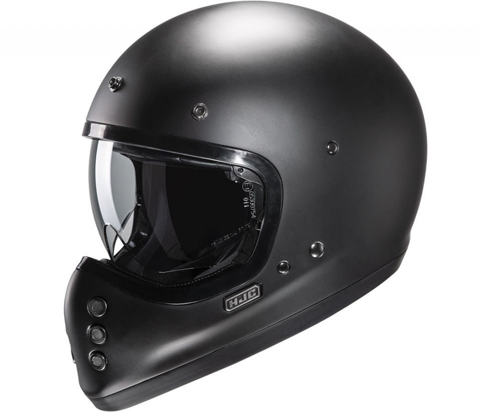 cyclebitz: HJC V60 Scrambler Helmet - Semi Flat Black