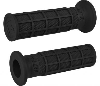 ODI Single Ply Waffle Grips V-Twin Black 1"