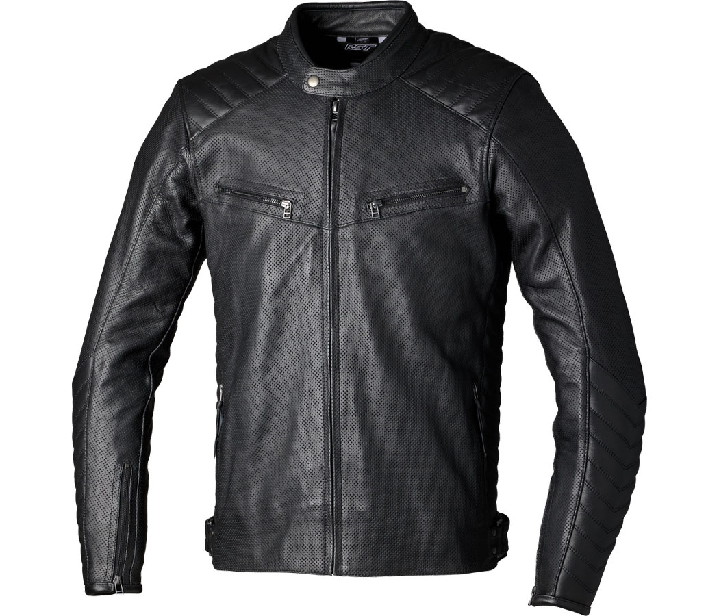 cyclebitz: RST Roadster Air CE Leather Jacket Black cyclebitz: RST Roadster Air CE Leather Jacket Black