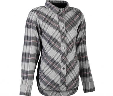 Highway 21 Women's Rogue Flannel - Grey/Pink