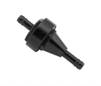 Inline Fuel Filter Black 6mm - 1/4 Fuel Line Cleanable