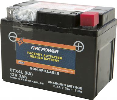 Fire Power AGM Battery CTX4L-BS  (YTX4L-BS)
