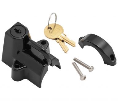 Biker's Choice Helmet Lock for 7/8 to 1-1/4 in Bar - Black