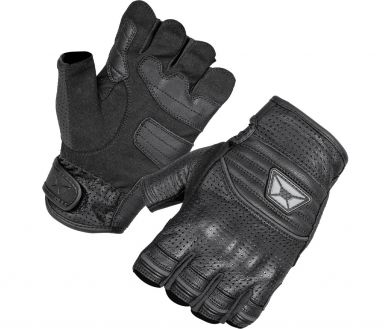 Cortech Flip-Off Armored Fingerless Gloves Black