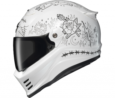 Scorpion Covert FX Full Face Helmet The Litas 2 White