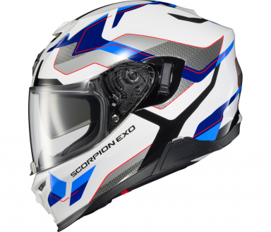 Scorpion EXO-T520 Helmet Zuse White/Blue