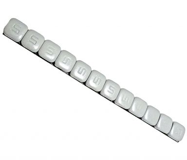 K&L Wheel Weights 5g Silver 12pc Strip
