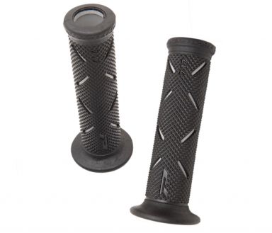Pro Grip 717 Road Grips - Grey/Black 7/8"