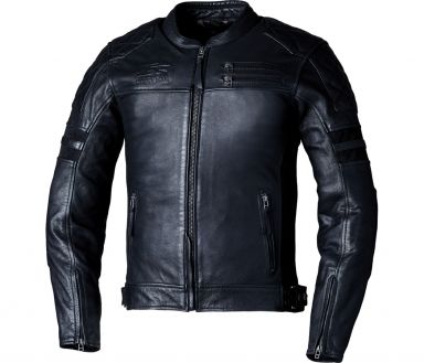 RST IOM TT Hillberry Leather Jacket Black