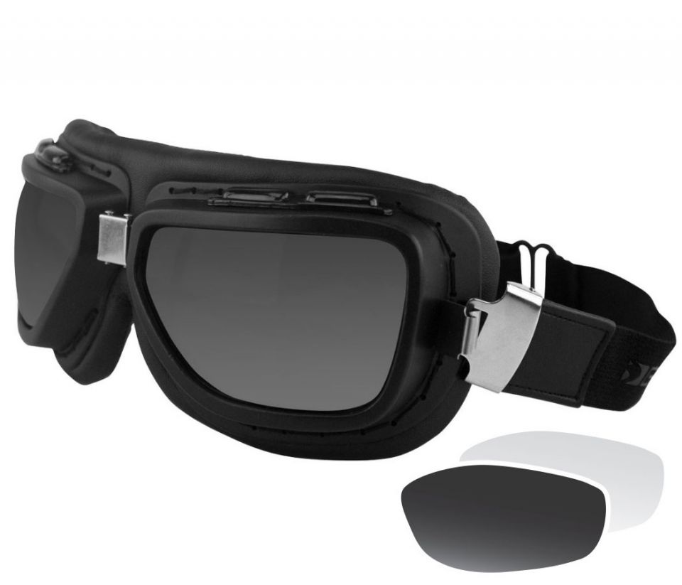 cyclebitz: Bobster Pilot Retro Goggles w/ 2 lenses