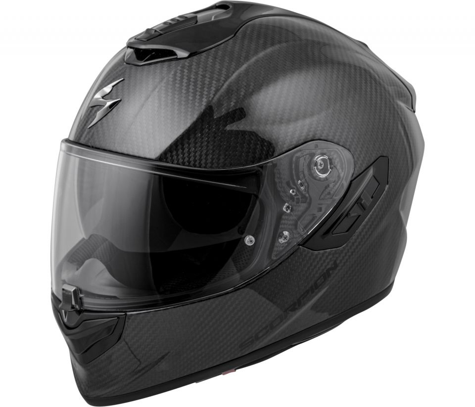 cyclebitz: Scorpion EXO-ST1400 Evo Carbon Helmet - Gloss Black