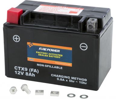 Fire Power AGM Battery CTX9-BS(FA) (YTX9-BS)