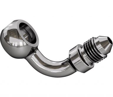 Goodridge 90 Degree Banjo Stainless 3/8"