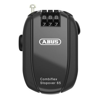 ABUS CombiFlex Stopover 65 Helmet Lock Black