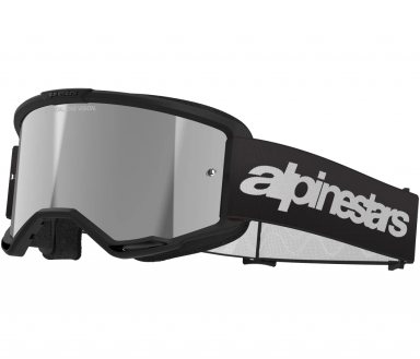 Alpinestars Vision 3 Goggle Wordmark Black/Silver Mirror