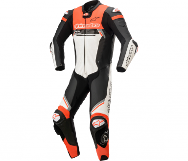 Alpinestars Missile Ignition v2 1-Piece Race Suit Black/White/Red Fluo