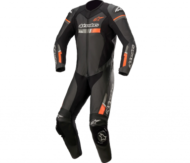 Alpinestars GP Force Chaser 1-Piece Race Suit Black/Red Fluo