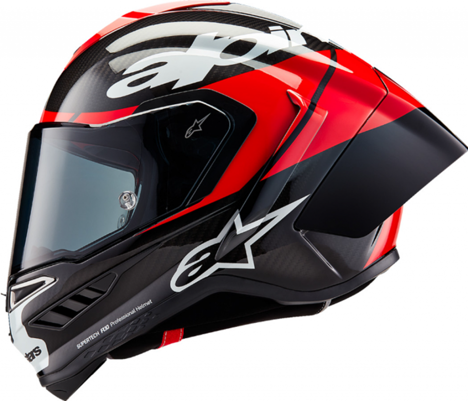 cyclebitz: Alpinestars Supertech R10 Helmet Element Carbon/Red/White