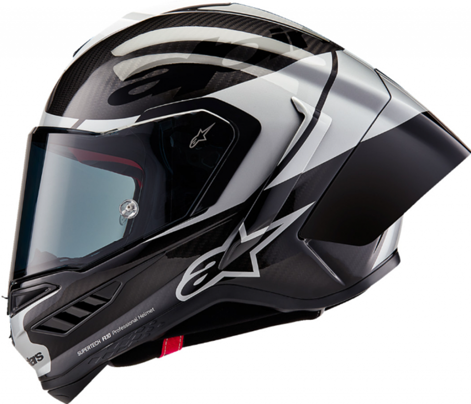 cyclebitz: Alpinestars Supertech R10 Helmet Element Carbon/Silver