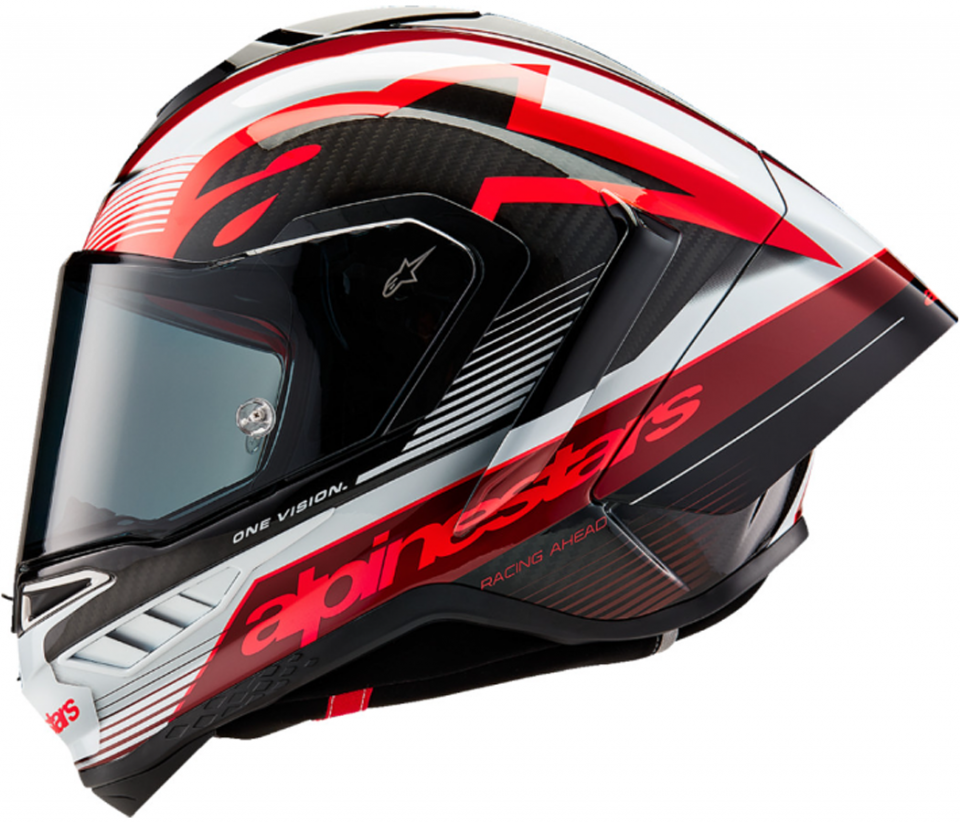 cyclebitz: Alpinestars Supertech R10 Helmet Team Black/Carbon Red