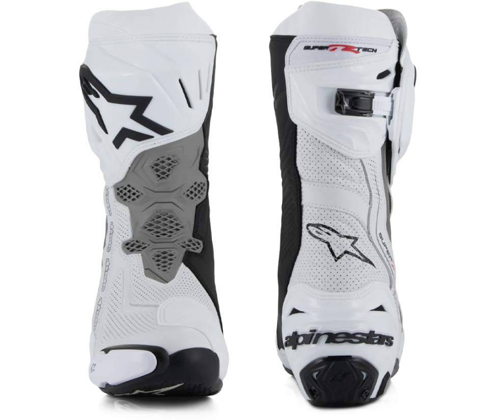 cyclebitz: Alpinestars Supertech V Boots - White/Grey/Black