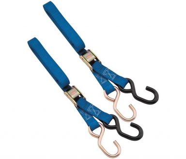 BikeMaster Standard 1" Tie Down Set Blue