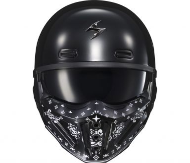 Scorpion Covert X Face Mask Bandana Gloss Black