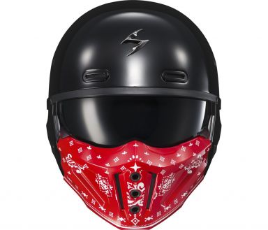 Scorpion Covert X Face Mask Bandana Gloss Red