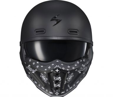 Scorpion Covert X Face Mask Bandana Matte Black