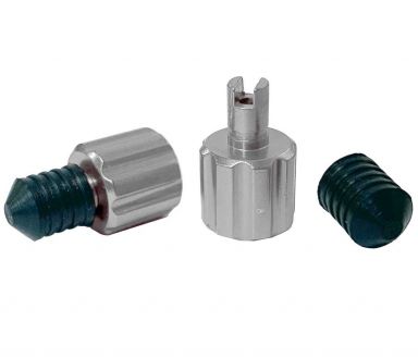DRC Air Valve Caps - Valve Wrench 2-pack Titanium
