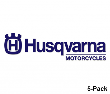 Factory Effex Husqvarna 5-Pack Logo Decals (Assorted Sizes)