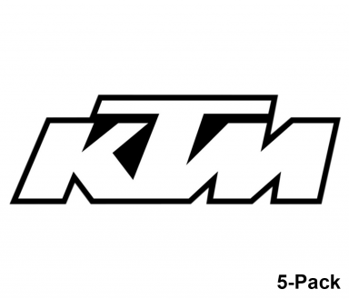 Factory Effex KTM 5-Pack Logo Decals (Assorted Sizes)