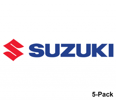 Factory Effex Suzuki 5-Pack Logo Decals (Assorted Sizes)