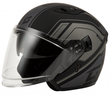 GMAX OF-87 Duke Open Face Helmet Matte Black/Grey